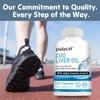 Cod liver oil capsules, lower blood lipids, support bone and vision health, 120 capsules