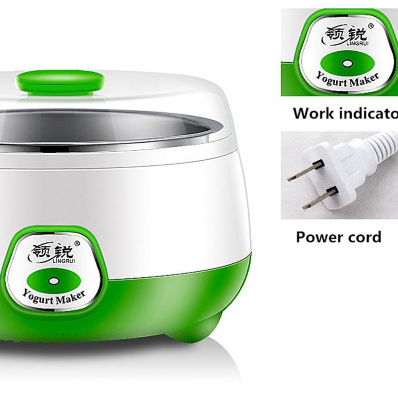 Йогуртница 1000 мл автоматическая машина для йогурта из нержавеющей стали бытовые инструменты «сделай сам» 220 В китайский