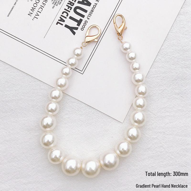 Модный женский чехол для телефона DIY с жемчужной цепочкой и подвеской из кристалла против падения