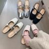 2024 Новые дизайнерские тапочки на плоской подошве для женщин Весна Лето 2024 Модные повседневные полутапочки Обувь для женщин
