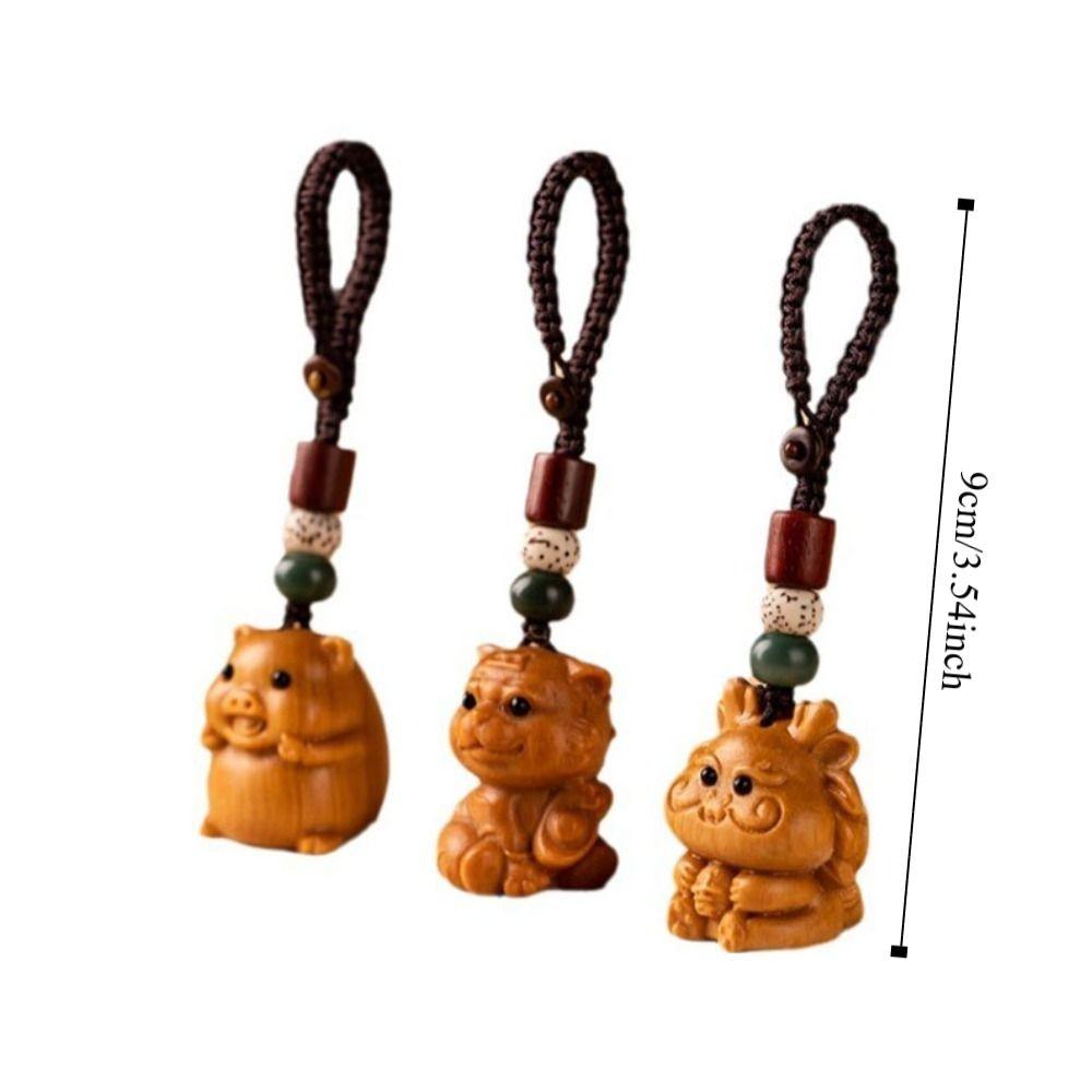 Кольцо для мобильного телефона с надписью «Знак зодиака», уникальный брелок для ключей из сандалового дерева, подвески для автомобильных ключей