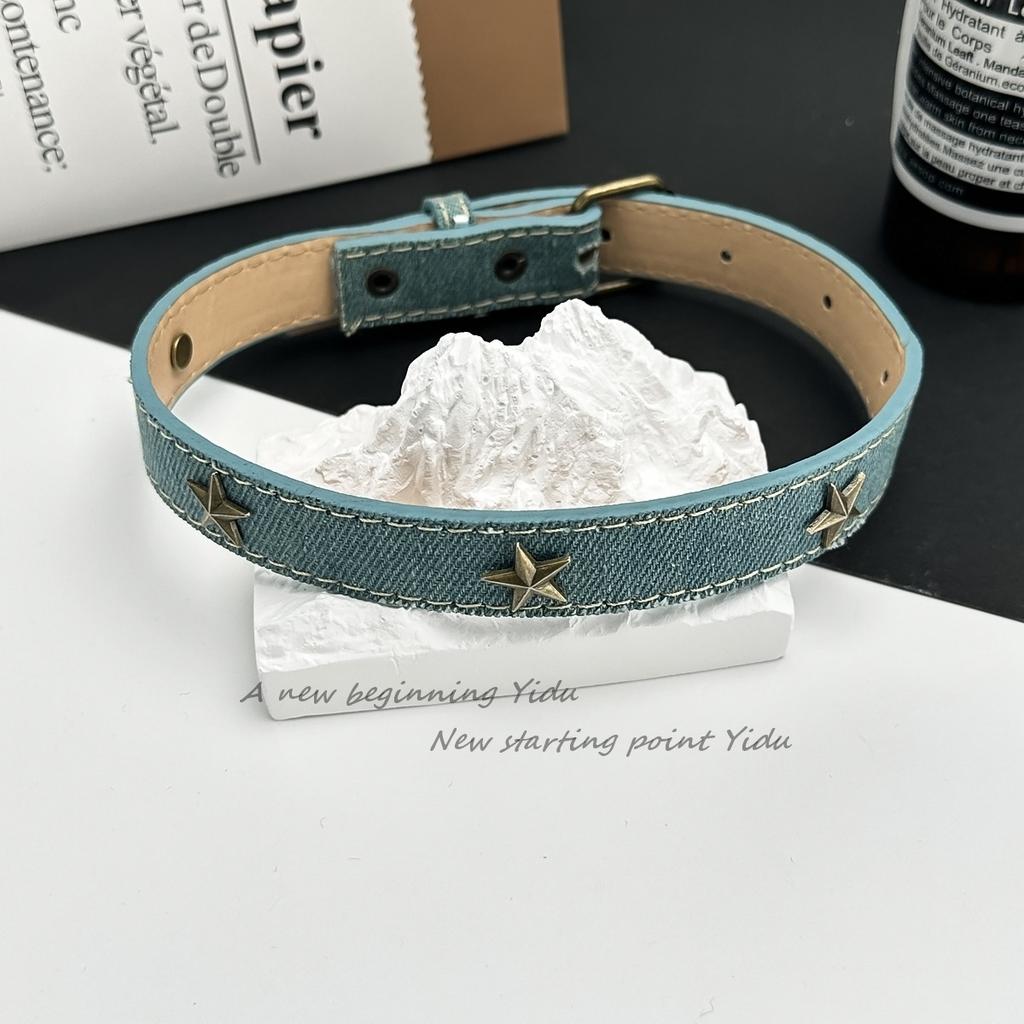 Европейские и американские трансграничные y2k красотки бабочка кожаный ошейник панк-рок чокер цепочка на ключицы ожерелье ювелирные изделия для внешней торговли