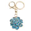 Rose Shaped Keychain Beautiful Flower Pendant Key Rings Cute Backpack Hanging Decoration for