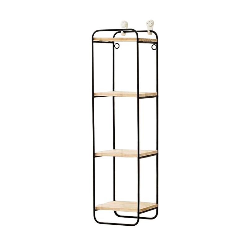 1 шт. Прихожая Многофункциональная настенная декоративная полка из винтажного железа Прочная в европейском стиле 49,5x13x12см