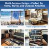 MAQIHAN 6 Pack Towel Bands for Cruise Chairs - Towel Bands for Lounge Chair Beach Clips Holder for Cruise Ship Essentials Alternative to Beach Towel