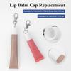 Lip Balm Keychain Cap Fashionable Key Holder Functional Key Jewelry Silicone Texture Perfect for Women and Girls