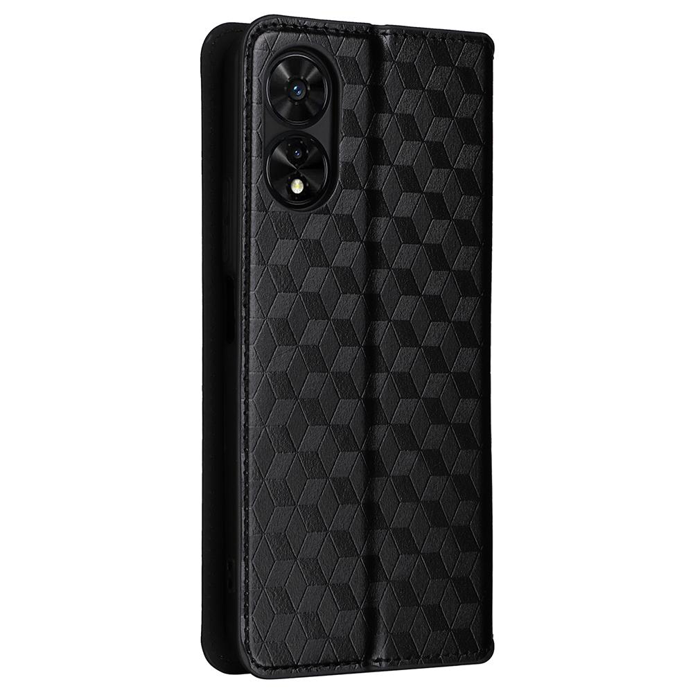 Для TCL 505 T509K/T5094 Чехол Кожаный Чехол-подставка с ромбовидным узором Книжка Флип-чехол для телефона