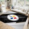 Pittsburgh Steelers Design Crystal Velvet Carpet Cozy Non?Slip Printed Rug For Bedroom Living Room Entrance