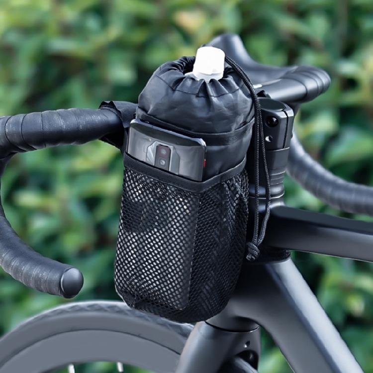 Bike Handlebar Stem Bag Cup Drink Holder Insulated Stem Bag Bike Storage Pouch