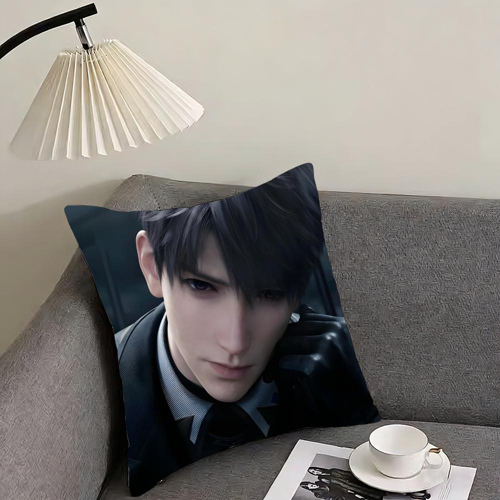 Love And Deepspace Caleb Cushion Cover Pillowcase Ultra Soft Skin Friendly Fabric Cloud Like Comfort Concealed Zipper