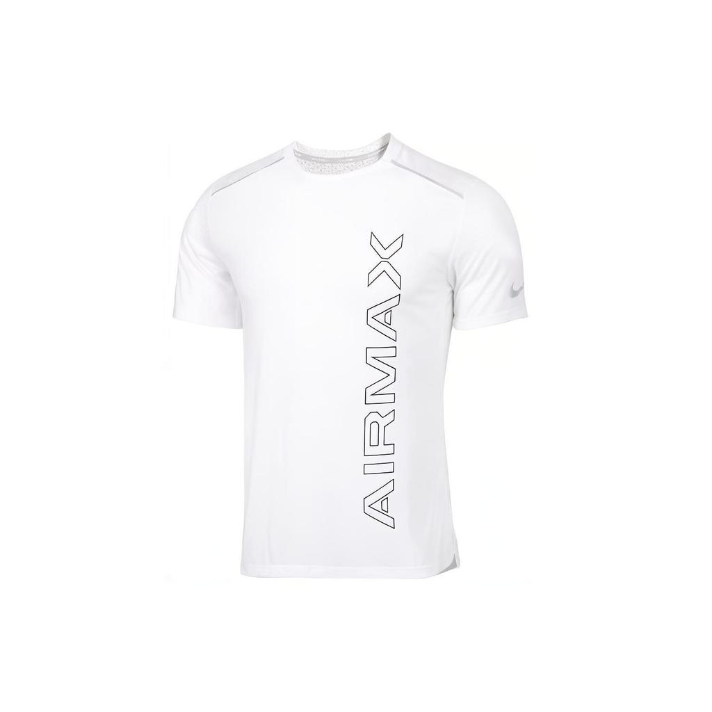 Nike T Shirts Men's White Crew Neck Moderate Straight Fit AQ9922-100