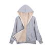 Plus-Size Woolen Solid Color Tide Hooded Jacket Autumn Winter Thicken Slim Long-Sleeved Outwear Women's Brushed Coat