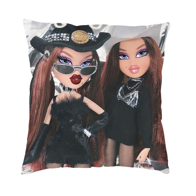 Персонализированный чехол для подушки Bratz Rock Angelz 45x45 см, Декор для дома, аниме, манга, ТВ, скандинавский чехол для подушки, мягкая наволочка