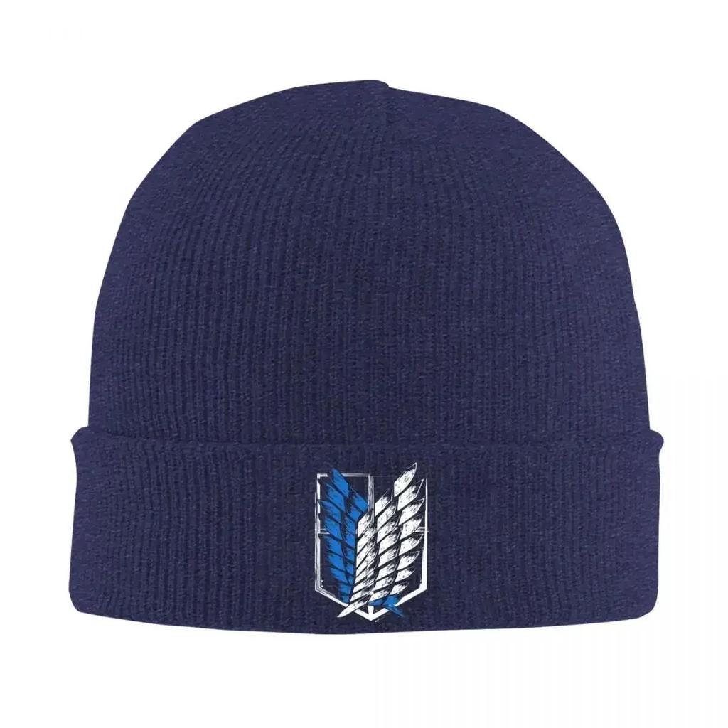New Attack On Titan Wings Of Freedom Knitted Hat Beanies Autumn Winter Hat Warm Street Shingeki No Kyojin Cap For Men W