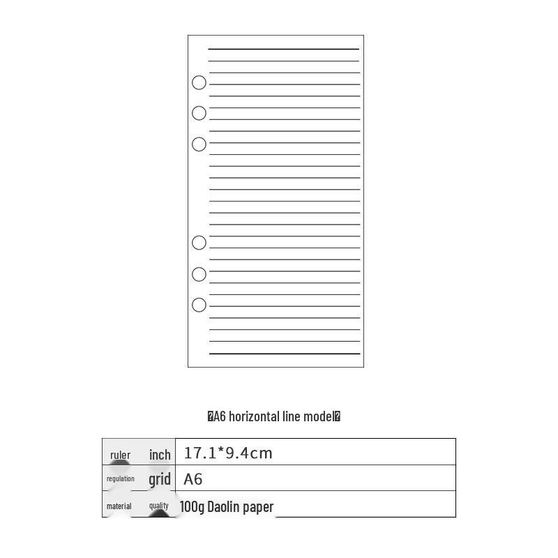 Прозрачная ПВХ обложка для планера формата A5/A6 на кольцах с кнопкой и разноцветным металлическим клипом на шесть отверстий