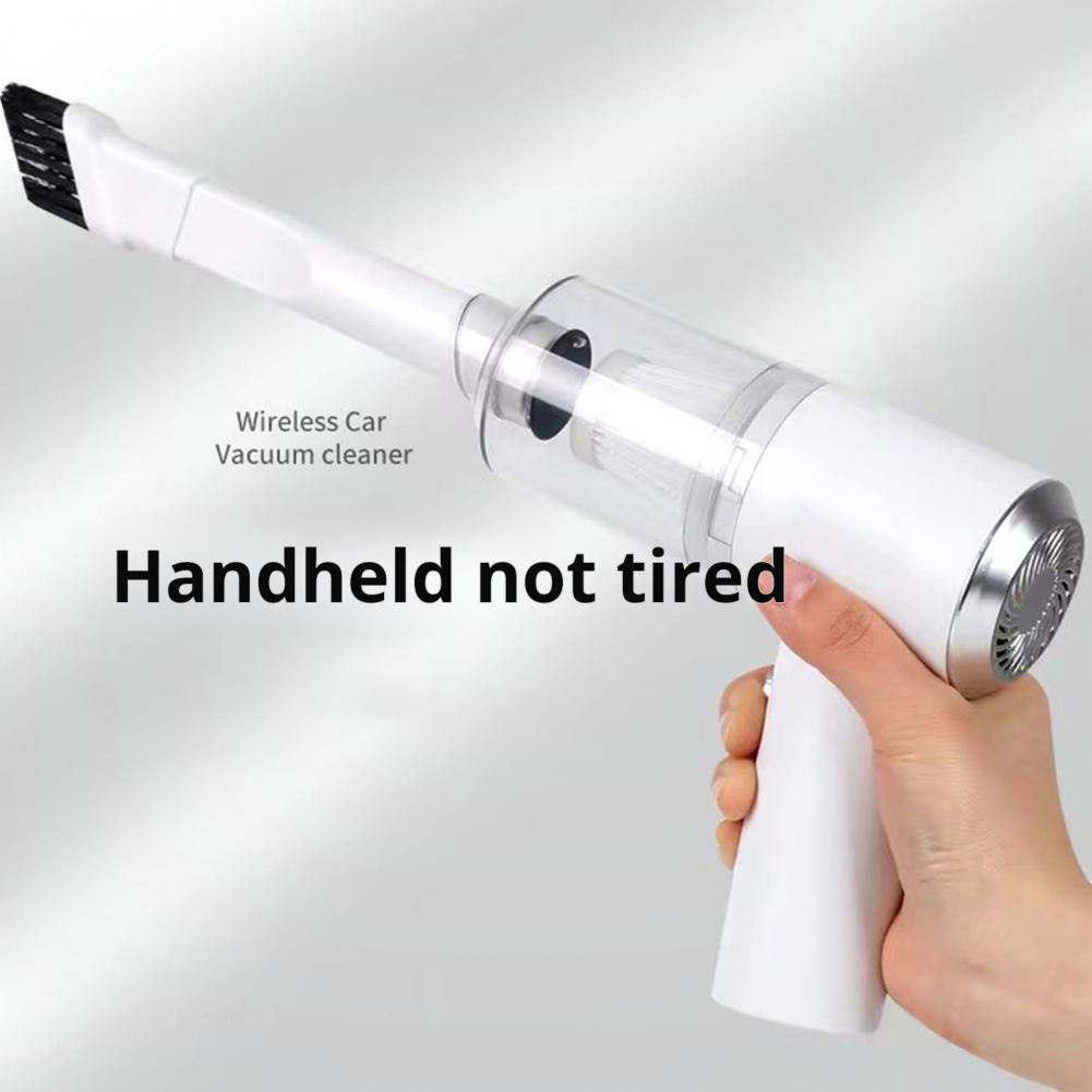 Портативный автомобильный пылесос для удаления пыли Портативный беспроводной автомобильный пылесос со светодиодной подсветкой Мощное всасывание Перезаряжаемый для автомобилей