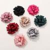 5 шт. 3D атласная аппликация в виде цветка ручной работы, аппликация для одежды, заколка для волос, нашивки для украшения одежды, шитье