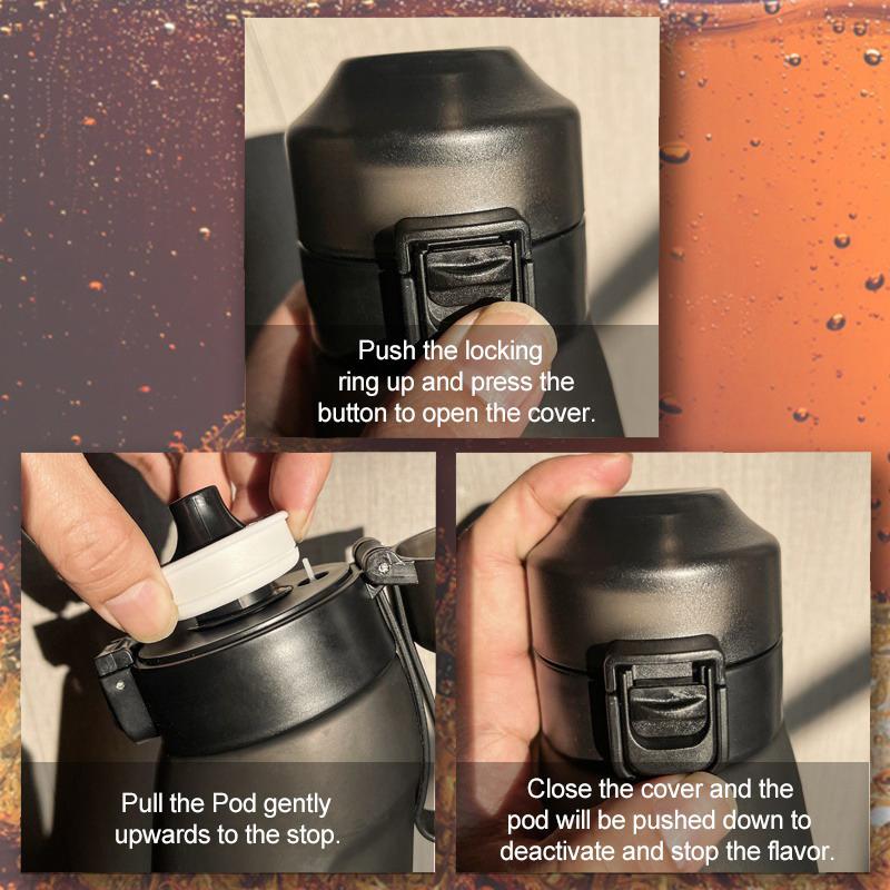 Бутылка с водой со вкусом воздуха 650 мл с фруктовым экстрактом бутонов стручков вкуса