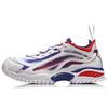 Li Ning Aurora Skyline Амортизирующие Скользкие Средние Кроссовки на Толстой Подошве Мужские Белый Синий Красный AGLN235-2