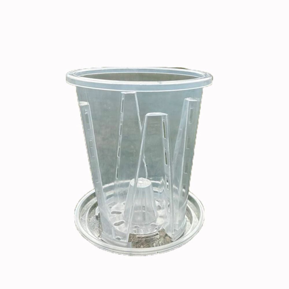 Прозрачный пластиковый горшок для орхидеи фаленопсис с отверстиями, прозрачный цветочный горшок, домашний декор