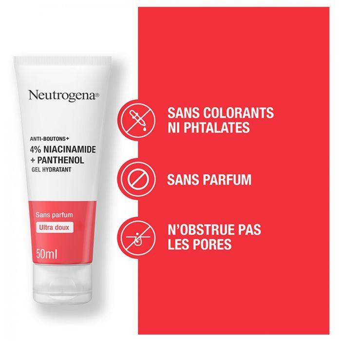 Neutrogena Anti-Boutons + Увлажняющий гель для лица для кожи, склонной к акне 50 мл