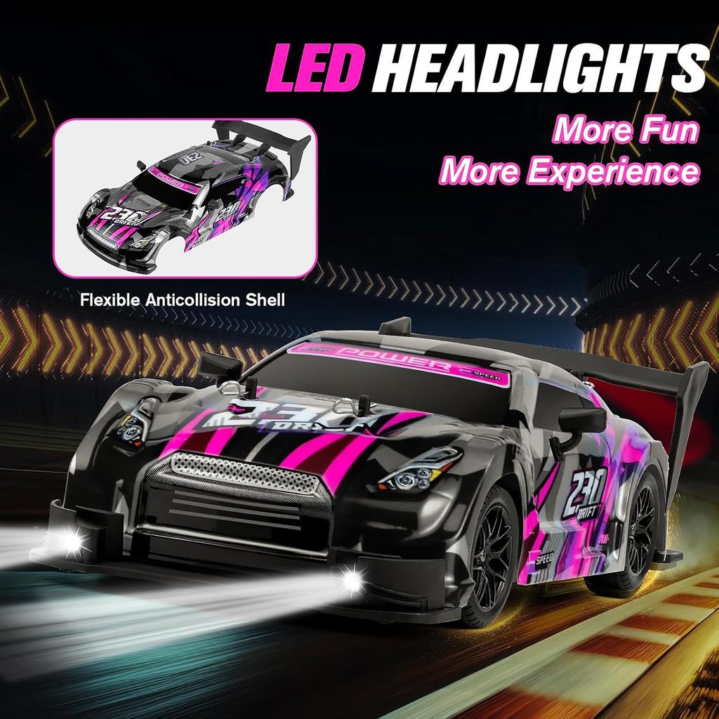 Радиоуправляемая машина для дрифта, 1:16 масштабных гоночных машинок Drifting RC Cars 2.4GHz 4WD RC, 40 км/ч, высокоскоростная машина для дрейфа с дистанционным управлением, гоночный спорт для мальчиков, девочек и детей
