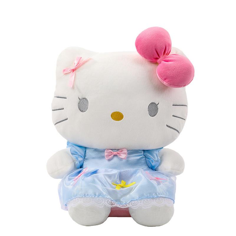 Wear Dress Hello Kitty Stuffed Toy With Plush Cotton Material For Kids Playroom And Gifts