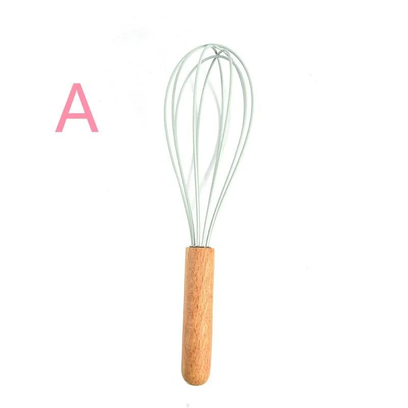 Набор кухонных принадлежностей из силикона с деревянной ручкой, набор кухонных принадлежностей из 12 предметов с антипригарной лопаткой и ложкой