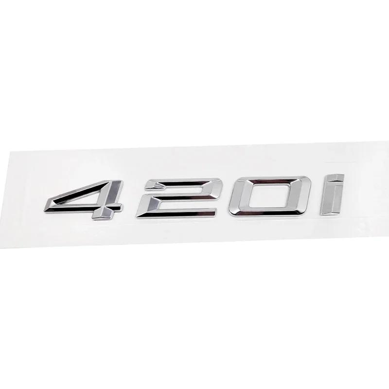 cxjva7 ABS Car Rear Trunk Letters Logo Badge Emblem Sticker For 4 Series 420i 425i 428i 430i 435i 440i 450i F30 F32 F33 F36 G26 G22