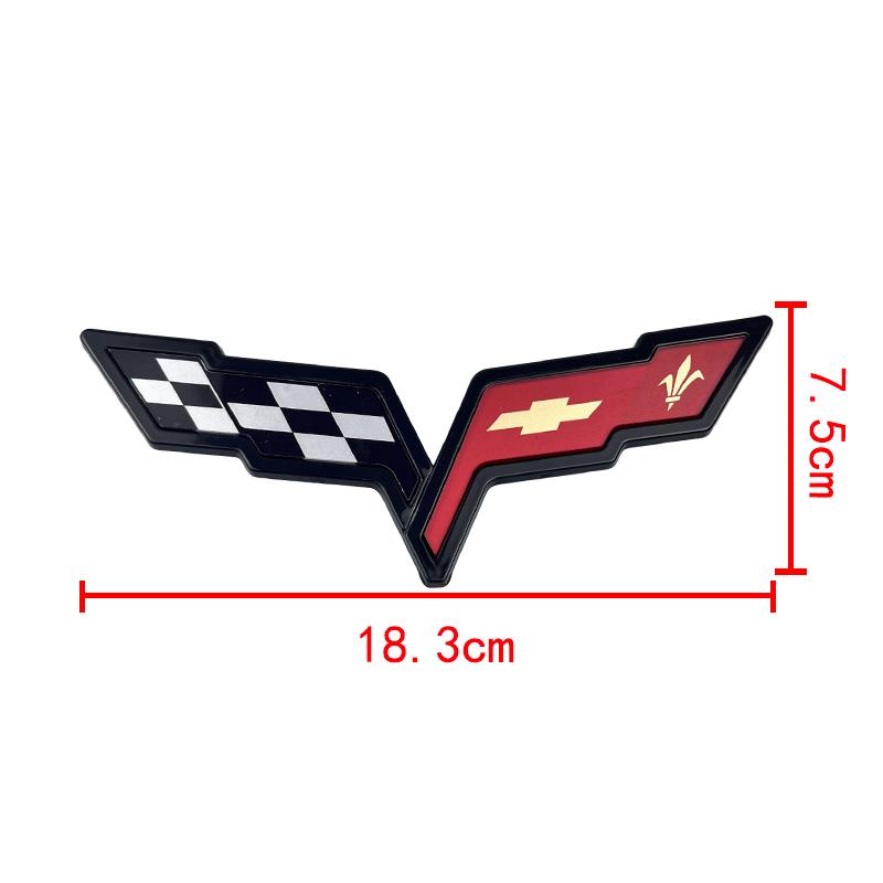 3D ABS Автомобильный Значок Для Chevrolet Corvette C5 C6 C7 C8 Задний Багажник Передний Капот Наклейка Заменяющий Значок Внешнее Украшение