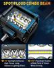 NAOEVO 4 дюйма 2 шт. светодиодные фары Pod Lights Spot Flood Combo светодиодные противотуманные фары для вождения 4x4 Off Road Фары рабочие фары для грузовика, лодки, квадроцикла, UTV, джипа