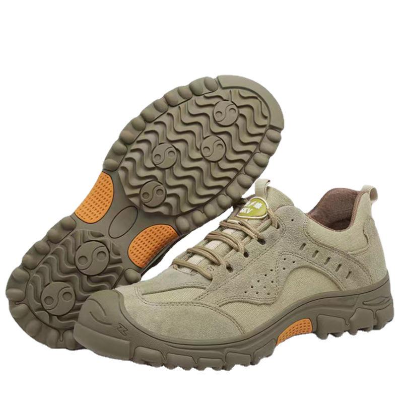 Four-Season Lightweight Anti-Smash & Anti-Stab Steel-Toe Safety Shoes with Wear-Resistant Sole