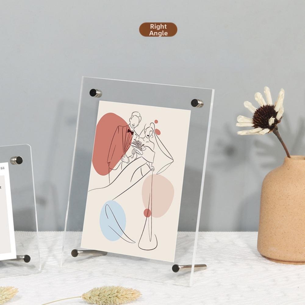 Transparent Acrylic Photo Frame Modern Poster Display Stand New Picture Frame Home Decor