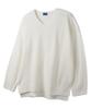 ALVINCLO [De Luxe] Side Slit Plain V-Neck Knit Dlx1504 (5 Colors)