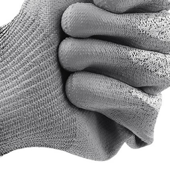 1 пара надежных противорежущих перчаток, эластичная защита, износостойкие, безопасные, устойчивые к порезам, уровень 5, перчатки для мастерской