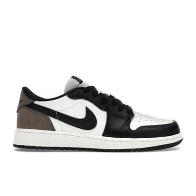 Кроссовки Air 1 Retro Low OG GS Mocha Kids белые черные темно-мокко CZ0858-102