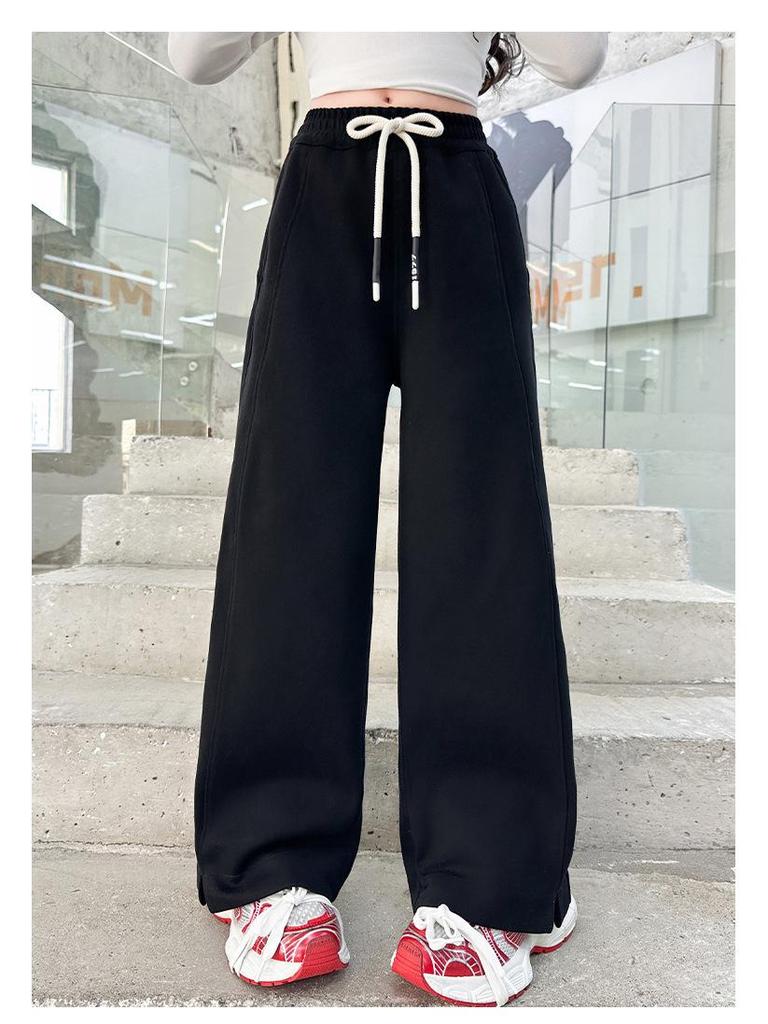 Girls' Winter Fleece-Lined Pants 2025: Versatile, Casual Outing Wear for Medium and Large Children