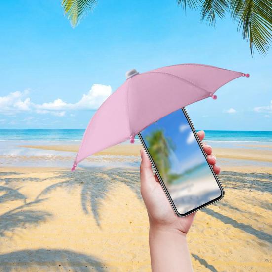 Cell Phone Umbrella Adjustable Suction Cup Phone Stand Holder Universal Outdoor Mobile Phone Sun Shade Cover Phone Accessories