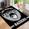 Crystal Velvet Rug with Las Vegas Raiders Design, Soft Non-Slip Floor Mat for Living Room Bedroom Decor