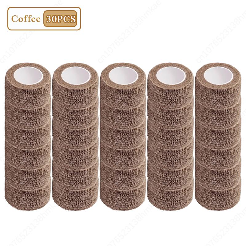 1/5/10/30/50 шт. Самоклеящийся бинт Гибкая эластичная спортивная лента для растяжений и отеков Бинт для защиты пальцев
