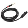 Микрофонный кабель длиной 2 м, XLR Female на 14-дюймовый сбалансированный сигнальный соединительный кабель TRS