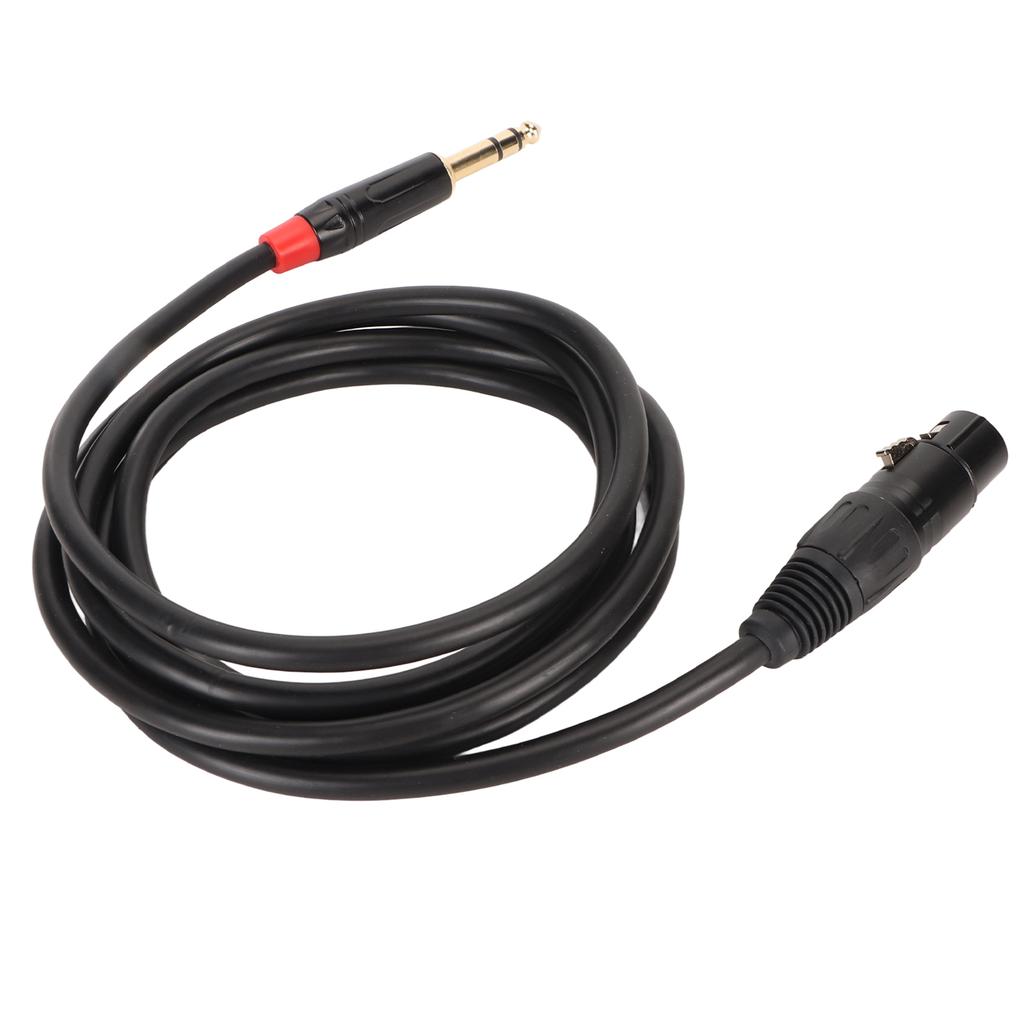 Микрофонный кабель длиной 2 м, XLR Female на 14-дюймовый сбалансированный сигнальный соединительный кабель TRS