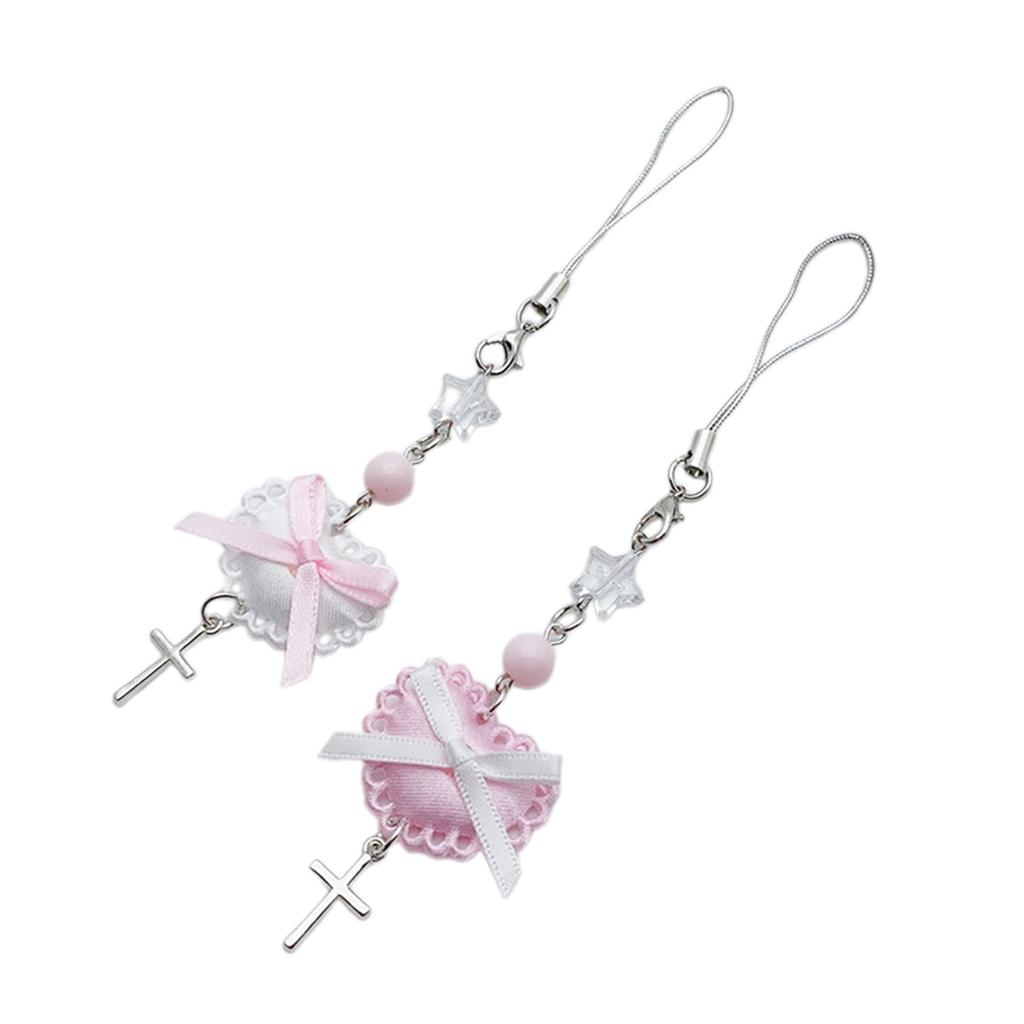 Стильный телефонный брелок-подвеска, уникальный брелок, милая телефонная цепочка, милый бант, кулон для телефона, подходит для телефона или рюкзака