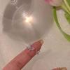 Кольцо-бабочка с цирконами женское нишевый дизайн указательный палец простое кольцо мода личность открытое кольцо ретро высокая чувственность