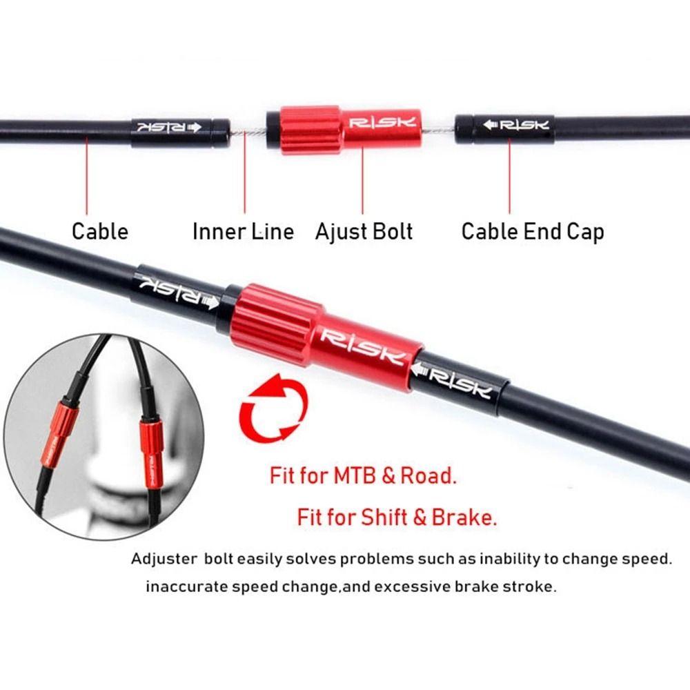 Cable Gear Derailleur Screw Bolt Inline Cable Adjuster Bike Shifter Cable Screws Adjustable Screws