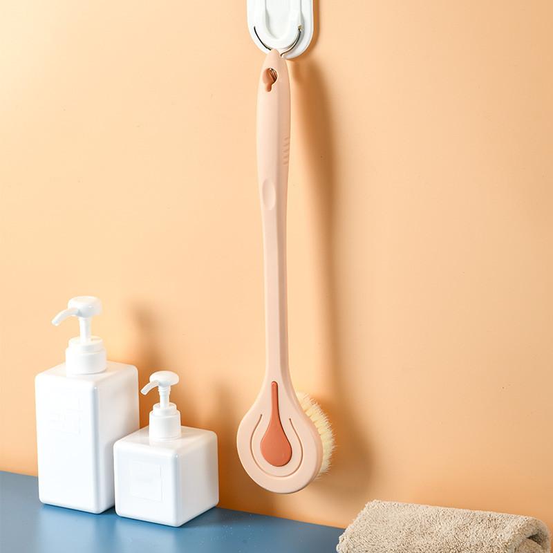 1Pc Body Bath Shower Back Brushes Rubbing With Long Handle Bathing Brush Skin Massage Massaging Cleaner Bath Shower Health Care