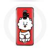 Case for Samsung Galaxy S9 BTS Bangtan Boys BT21 RJ Jin Red Background