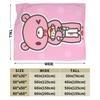 Gloomy Bear Flannel Blanket Winter  Warm Soft Throw Blanket for Kids Bedroom Fashion Bedspread Sofa Bed Cover