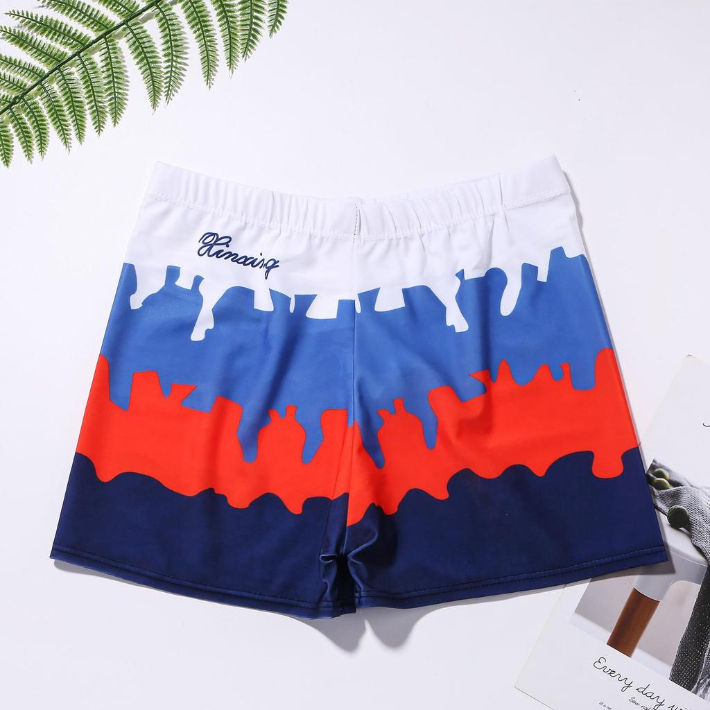 Men's Quick-Dry Loose Swim Trunks - Anti-Embarrassment Boxer Swimsuit for Beach