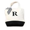 Shelly Mimi Mini Tote Bag with Embroidered Initials, Black, R, 521293001